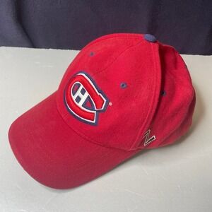 Montreal Canadiens NHL Zephyr Red‎ Baseball Cap Hat Adjustable Snapback